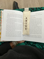 Abide – Fabric Bookmark