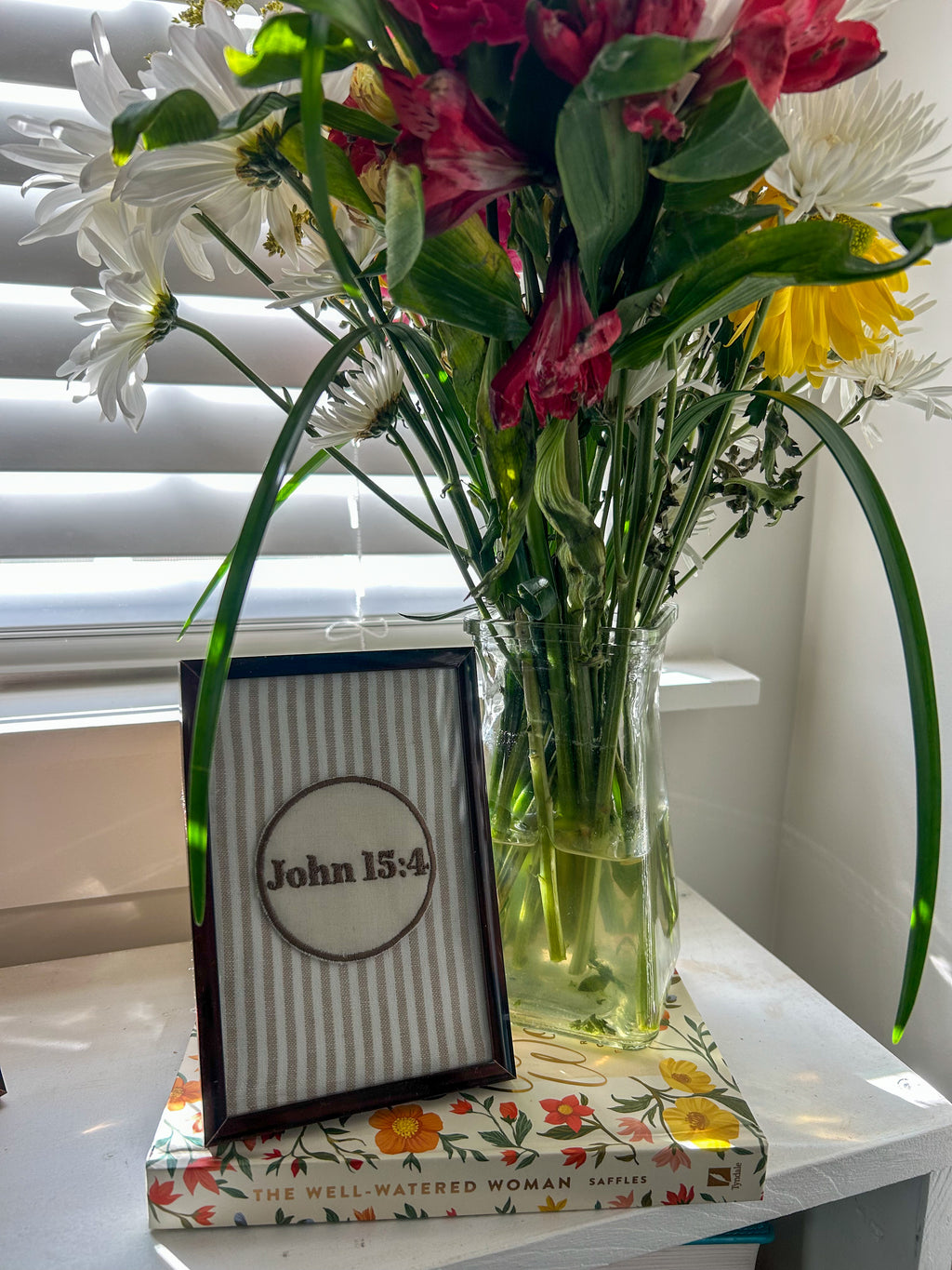 John 15:4 – Mini Framed Embroidery (4x6) (Copy)