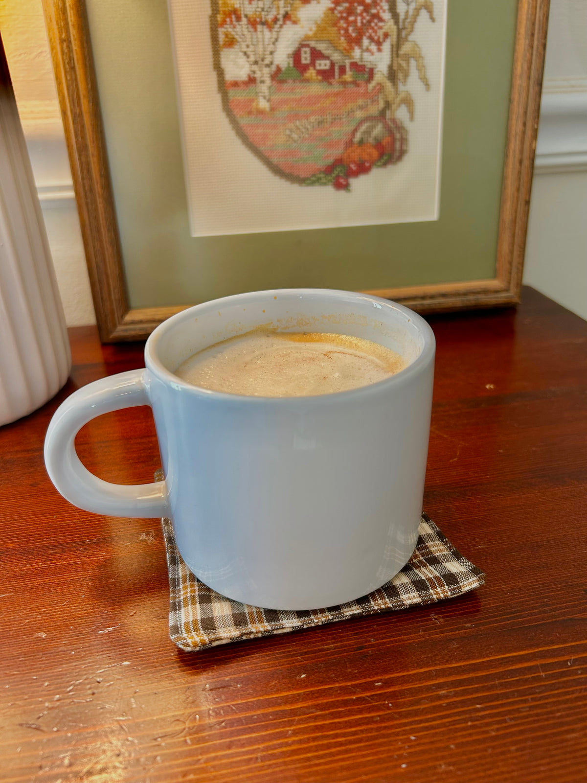 Love you a Latte (Fabric Coaster)