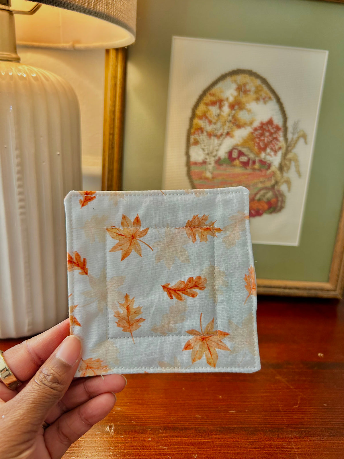 Fallen Leaves (Fabric Coaster)